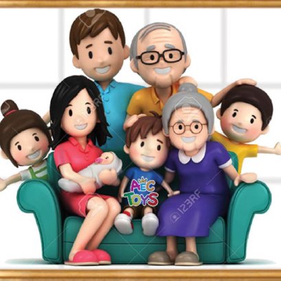 ภาพตัดต่อครอบครัวอบอุ่น